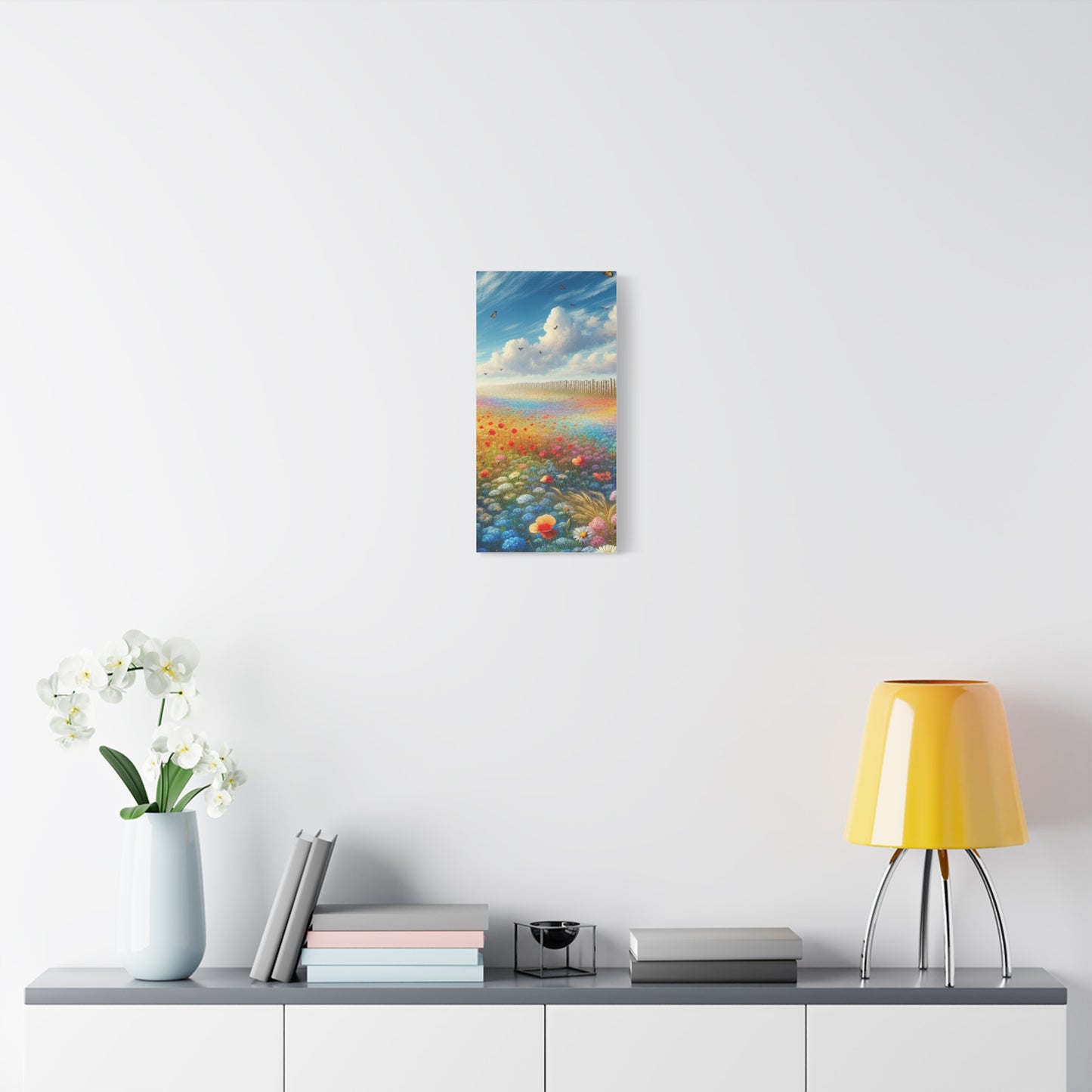 Vibrant Flower Field Canvas Wall Art