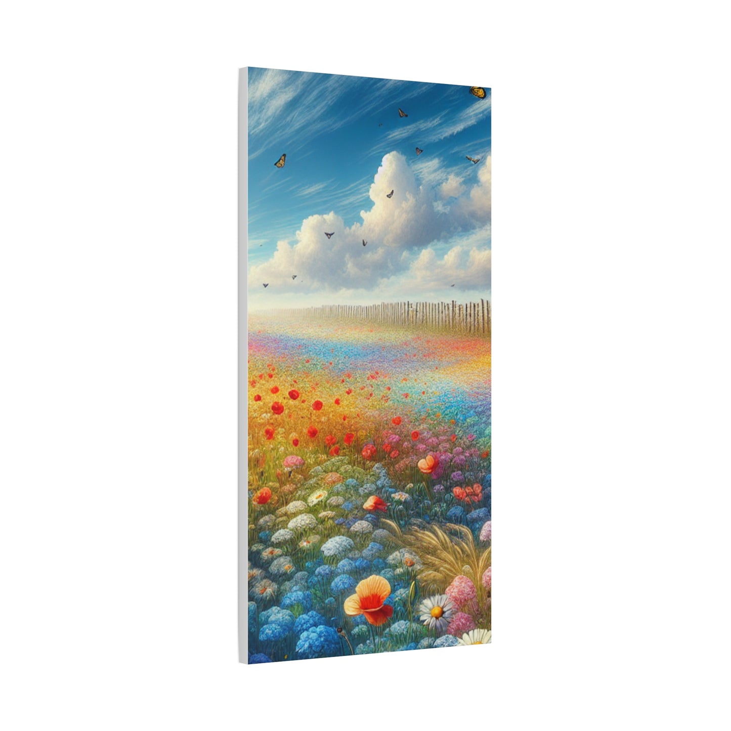 Vibrant Flower Field Canvas Wall Art
