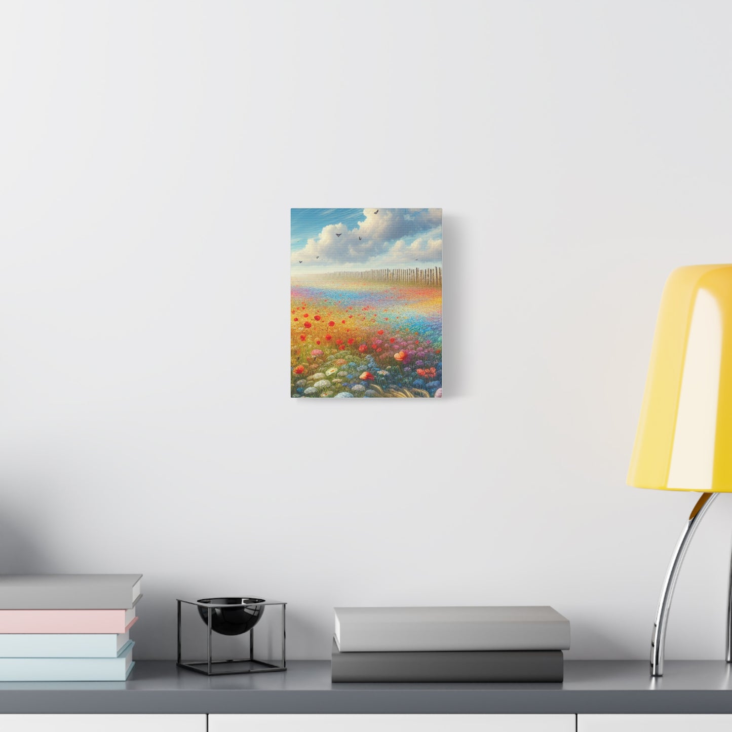 Vibrant Flower Field Canvas Wall Art