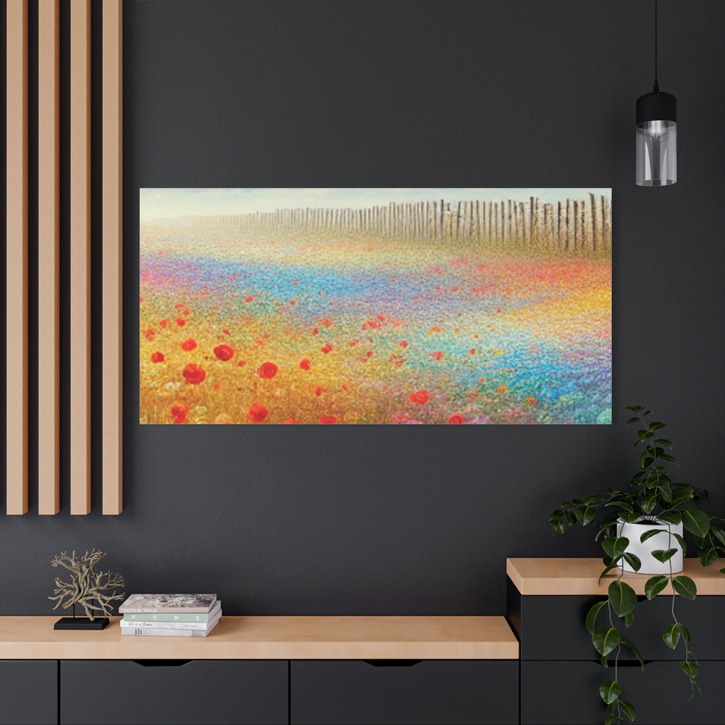 Vibrant Flower Field Canvas Wall Art