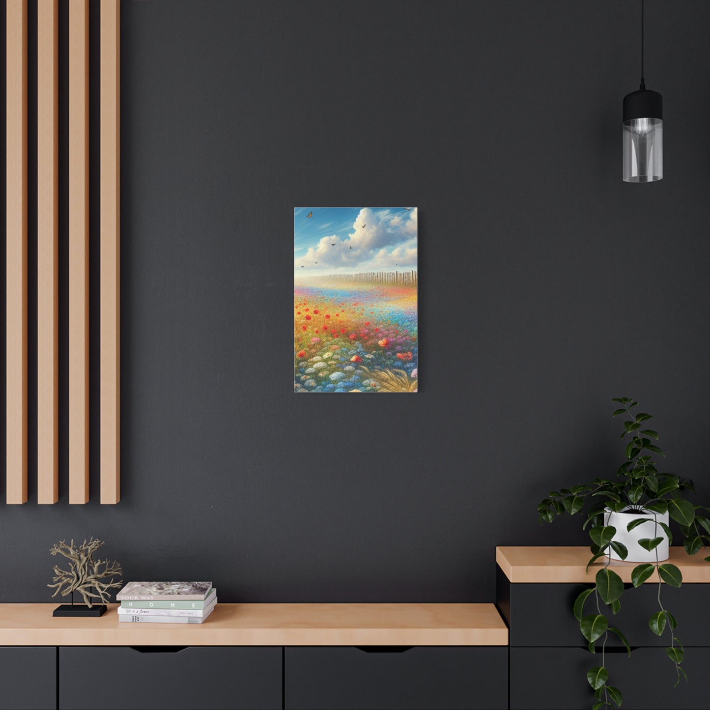 Vibrant Flower Field Canvas Wall Art