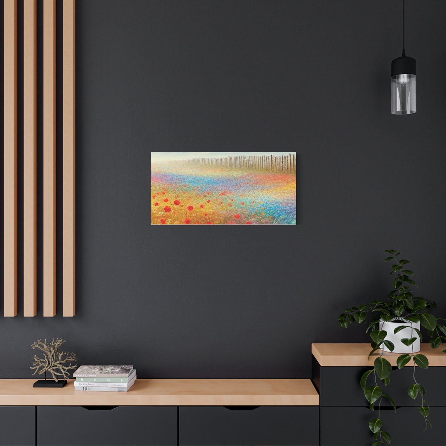 Vibrant Flower Field Canvas Wall Art