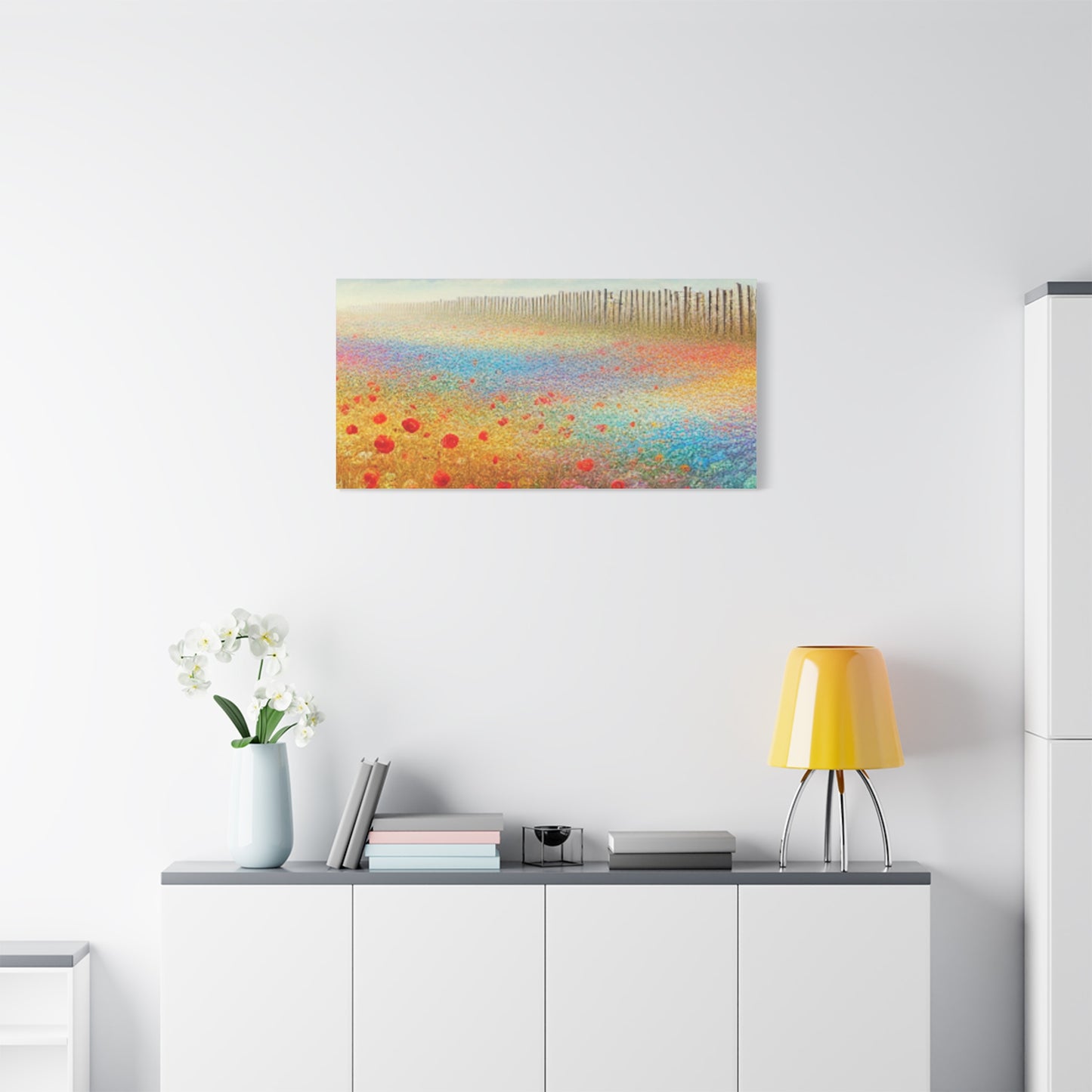 Vibrant Flower Field Canvas Wall Art