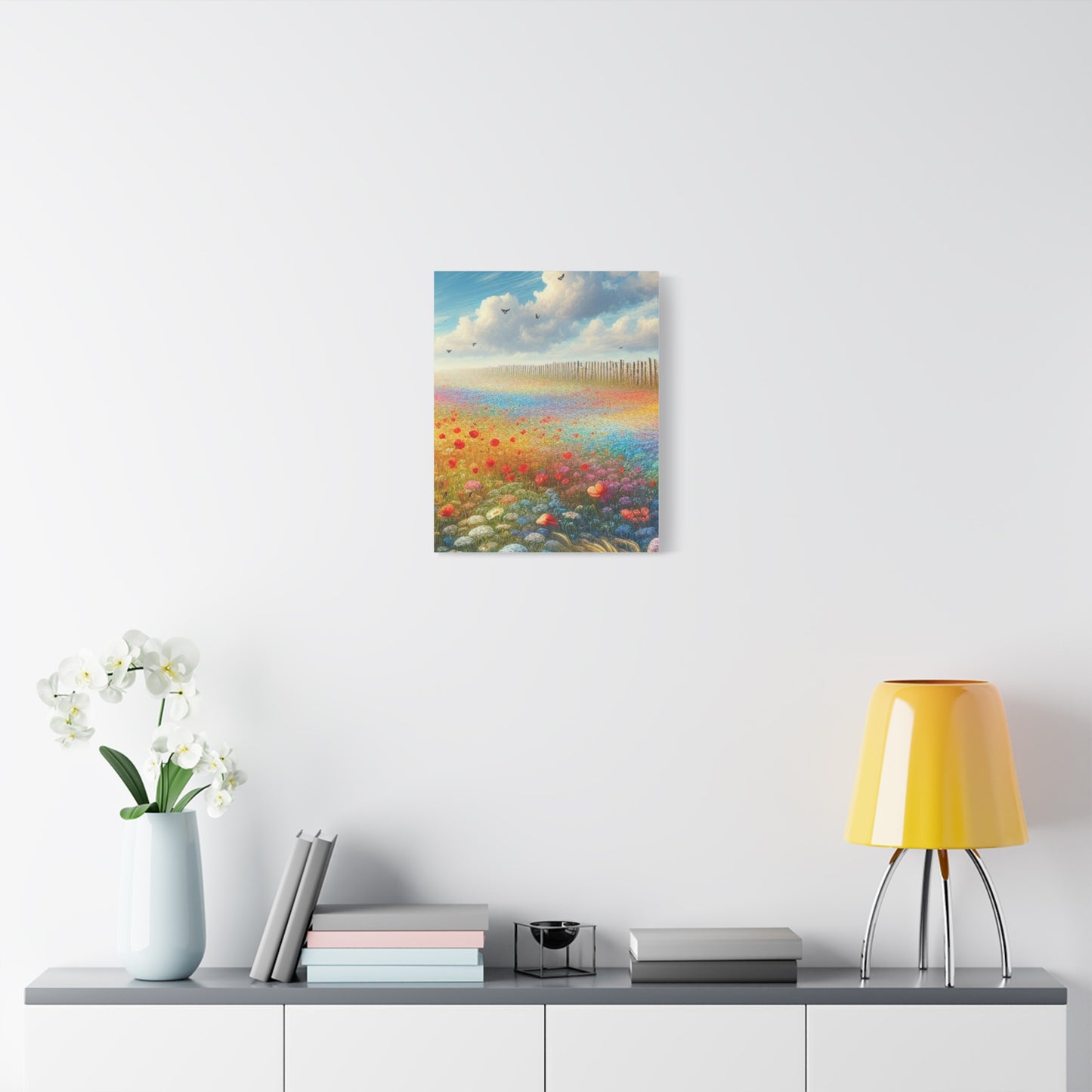 Vibrant Flower Field Canvas Wall Art