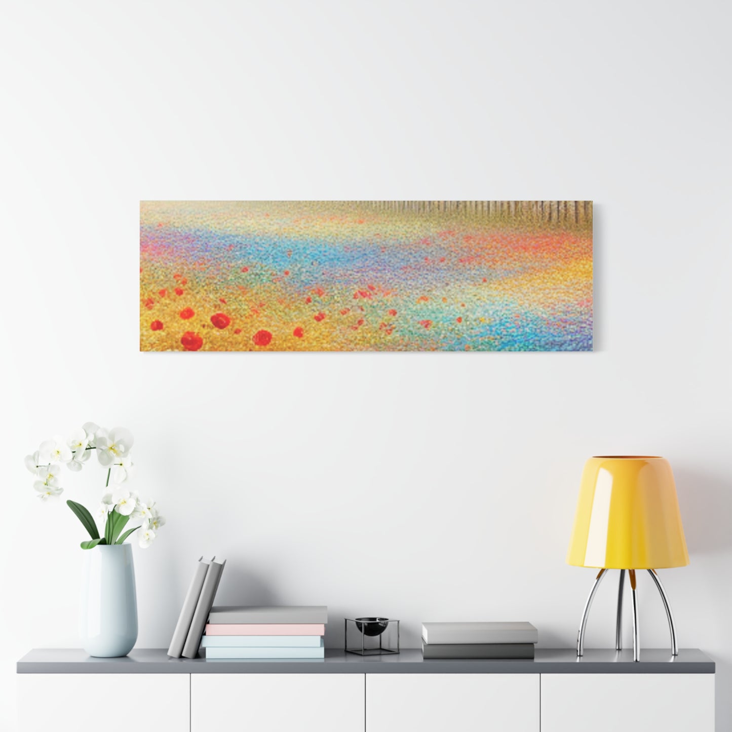Vibrant Flower Field Canvas Wall Art