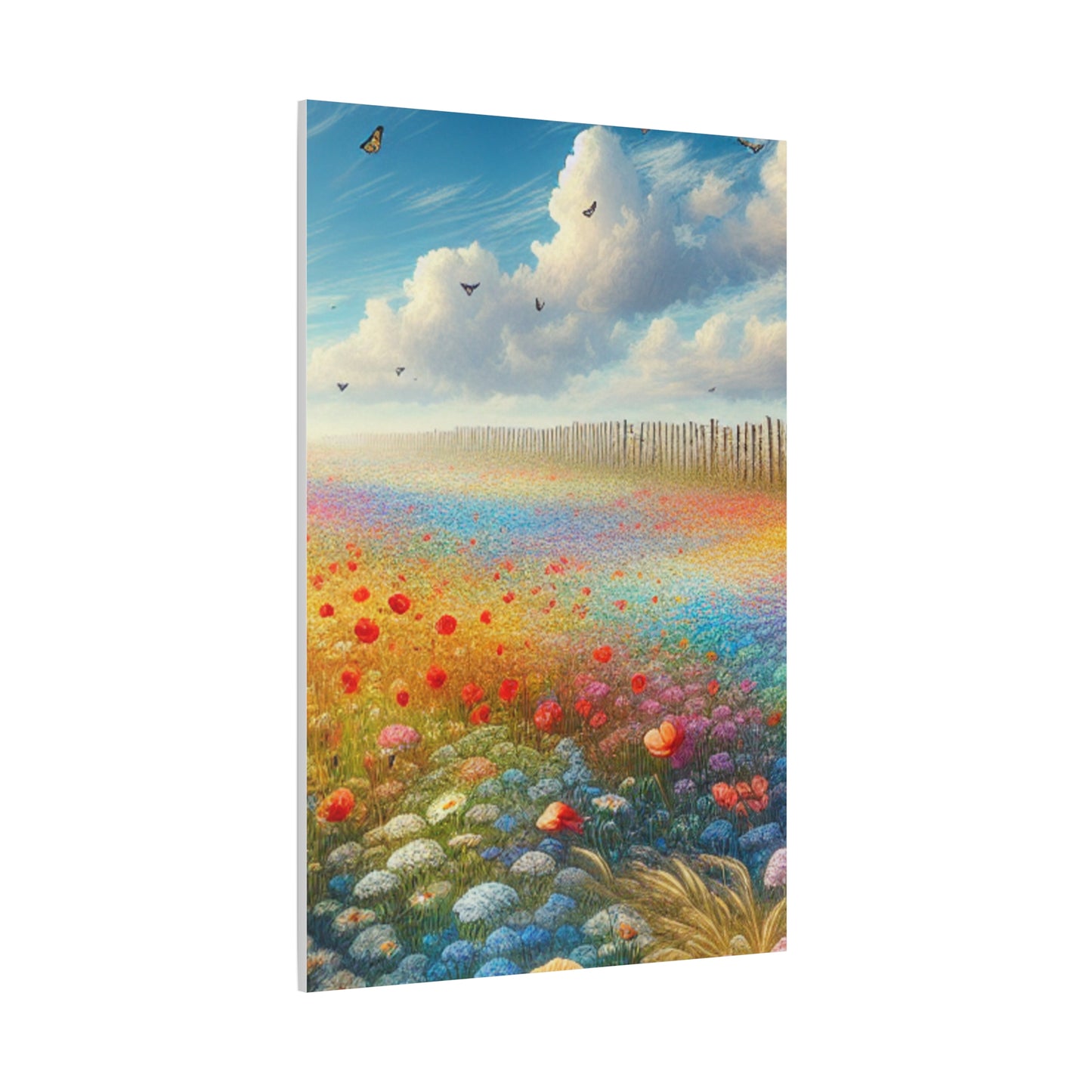Vibrant Flower Field Canvas Wall Art