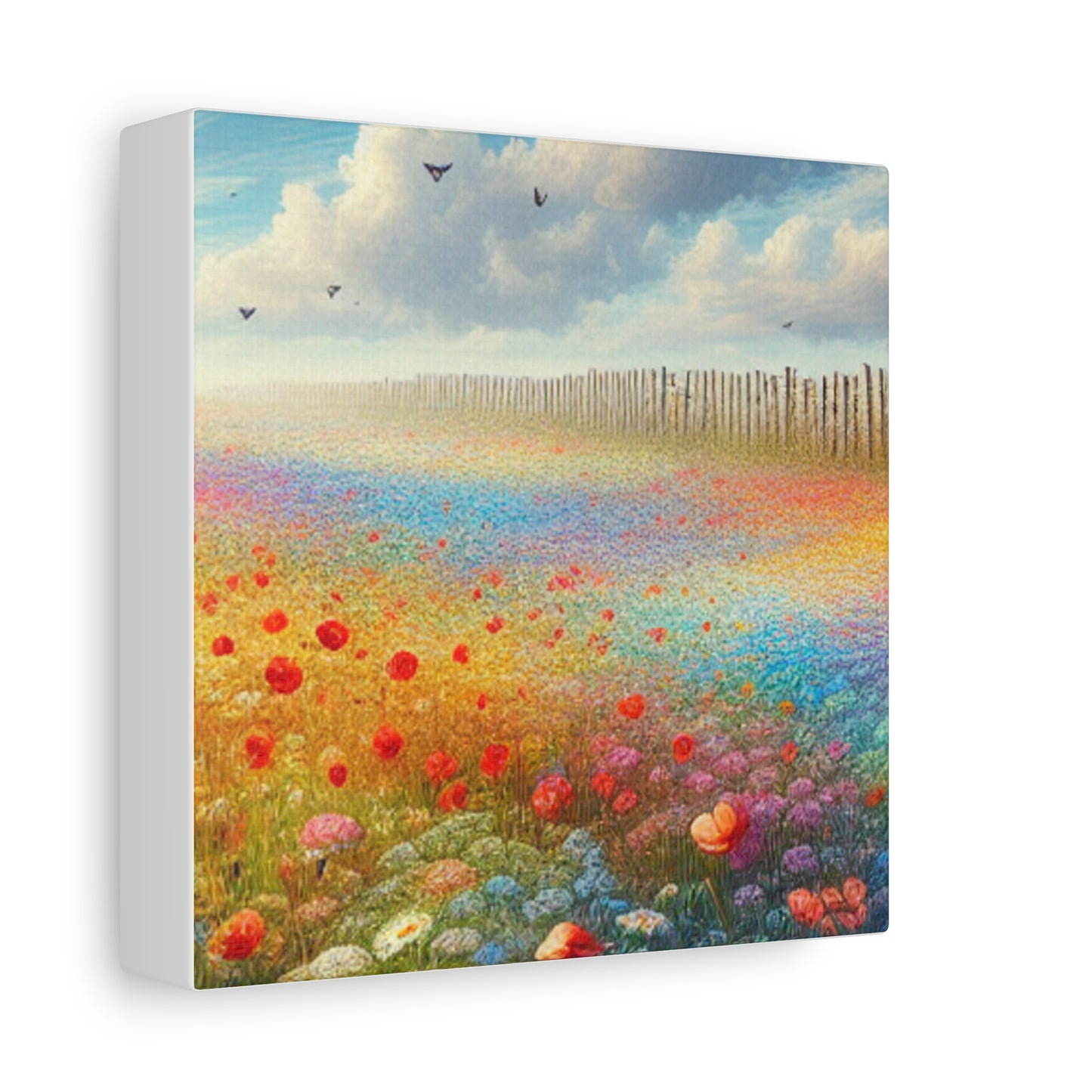 Vibrant Flower Field Canvas Wall Art