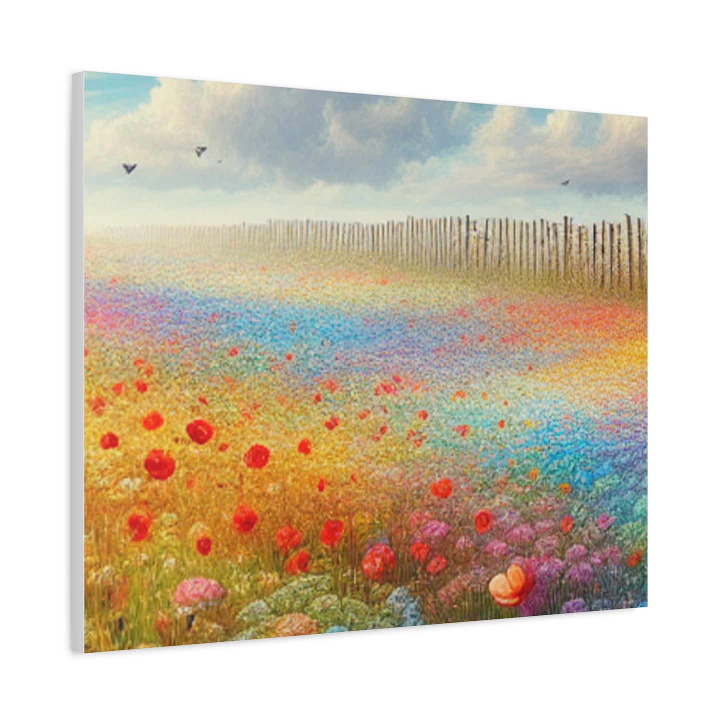 Vibrant Flower Field Canvas Wall Art