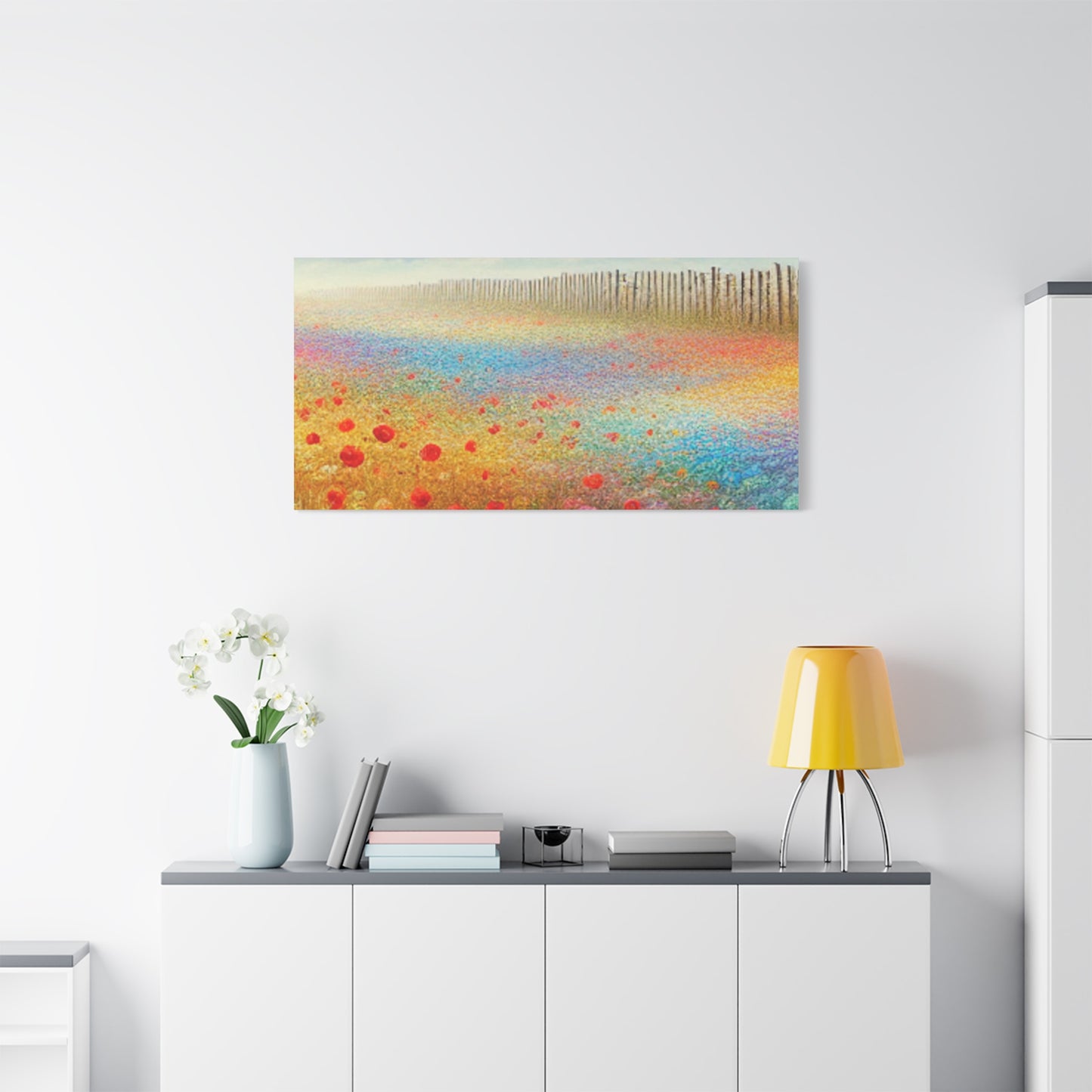 Vibrant Flower Field Canvas Wall Art