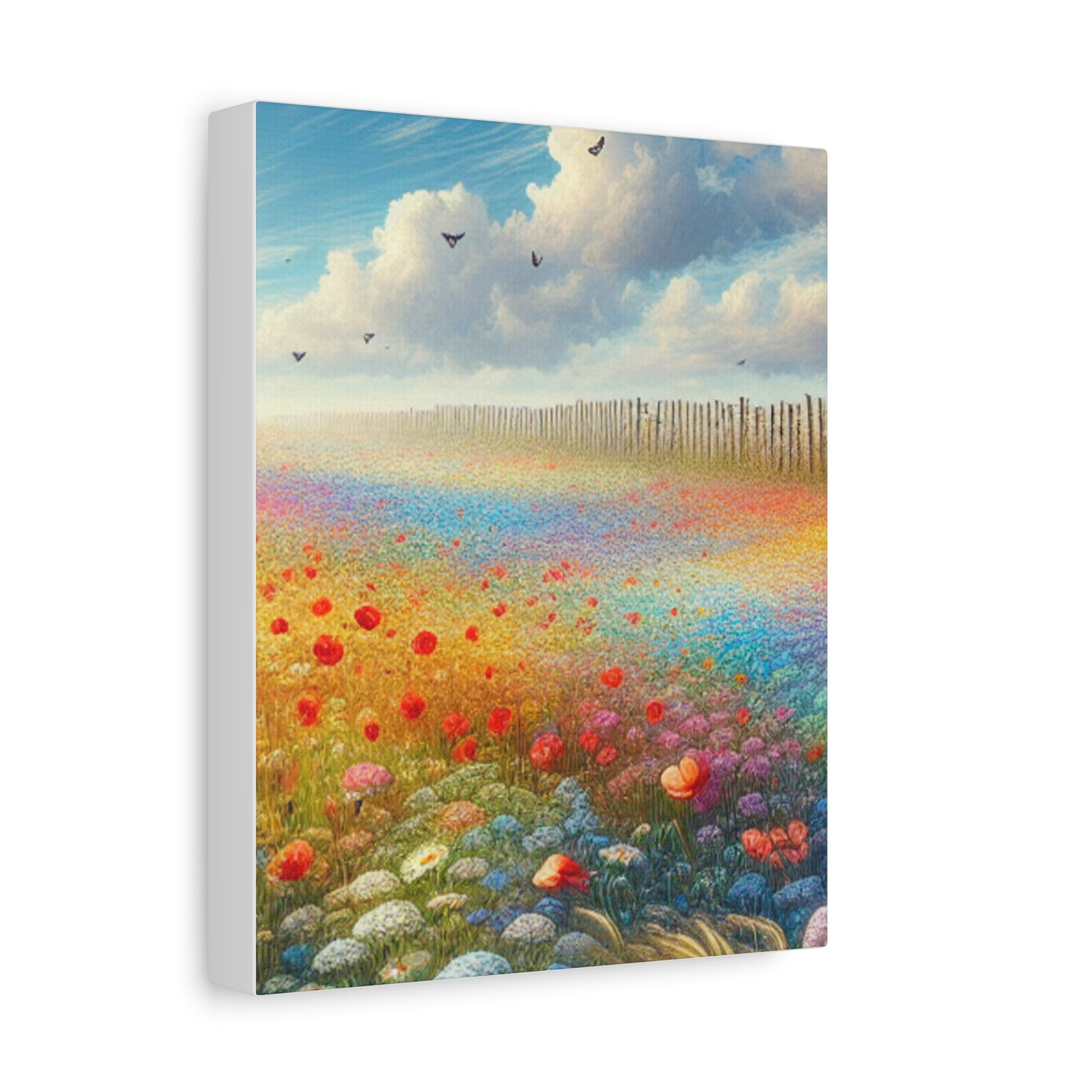 Vibrant Flower Field Canvas Wall Art