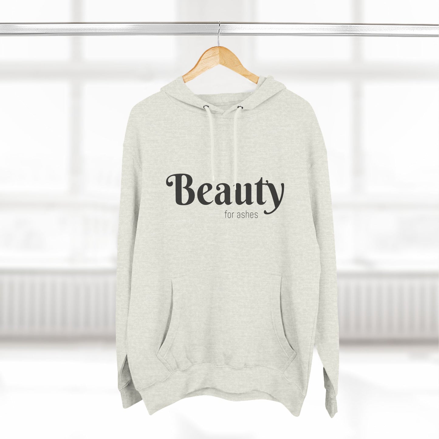 Three-Panel Fleece Hoodie