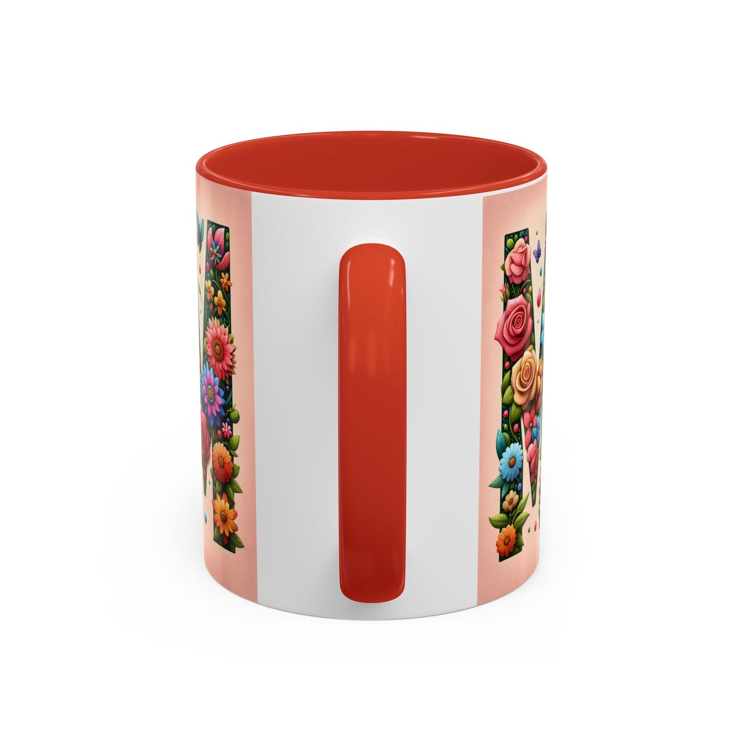 Floral Mom Coffee Mug - Vibrant Pink Accent Cup for Mother's Day & Everyday Use