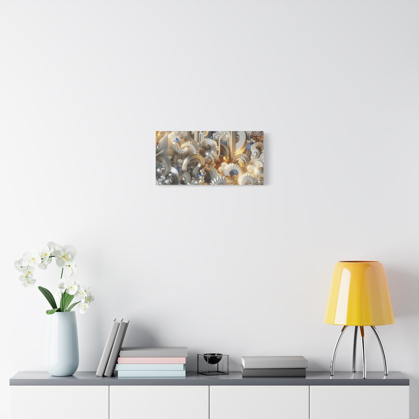 Gleaming Abstract Matte Canvas Art | Stretched Wall Decor