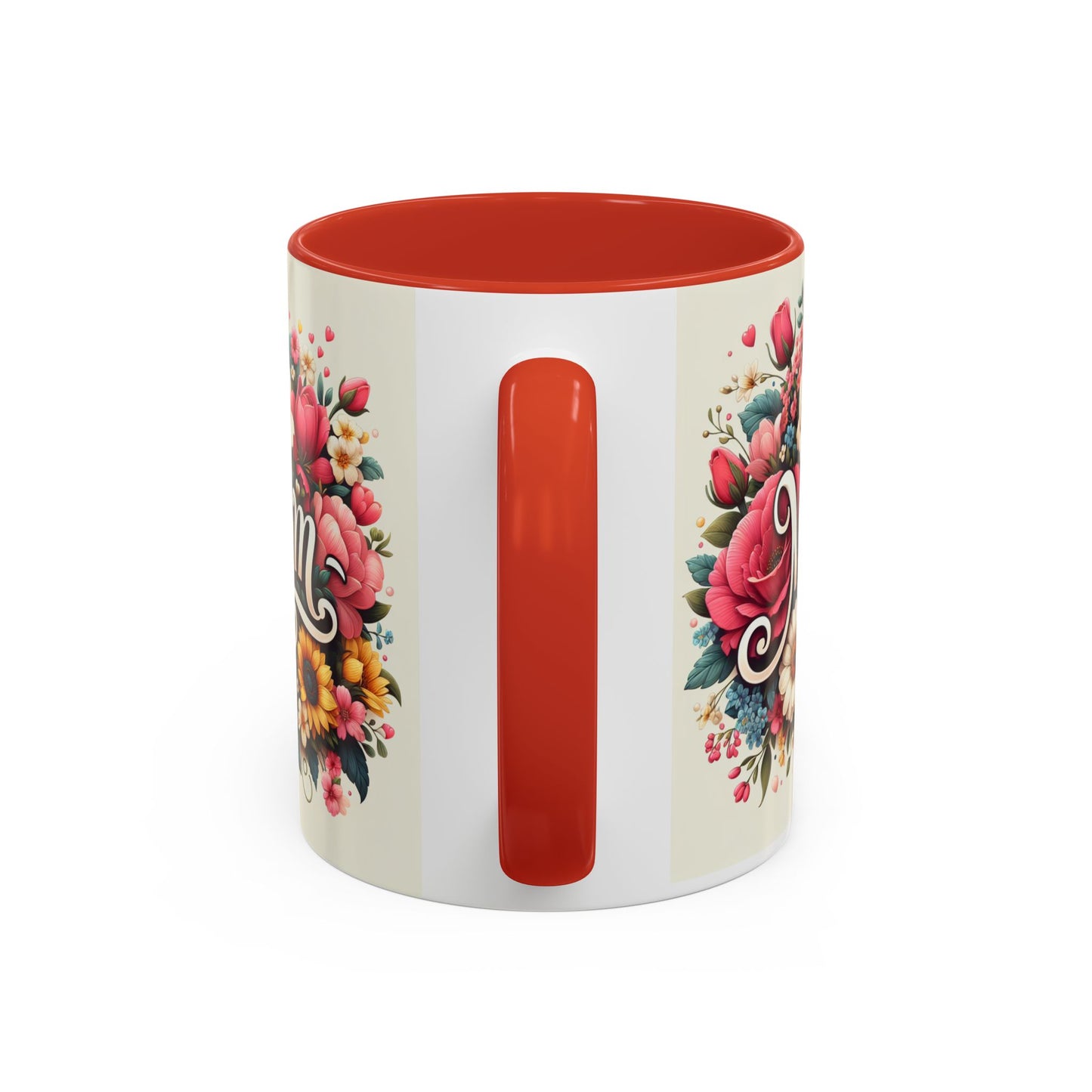 Floral Mom Coffee Mug - Colorful 11oz & 15oz Accent Mug for Mother's Day