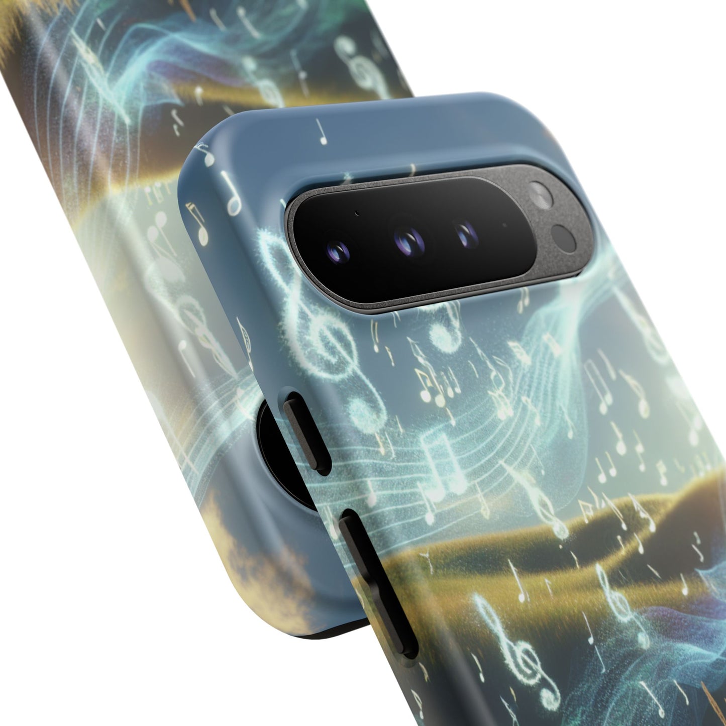 Musical Notes Phone Case - Nature-Inspired Tough Case for Music Lovers