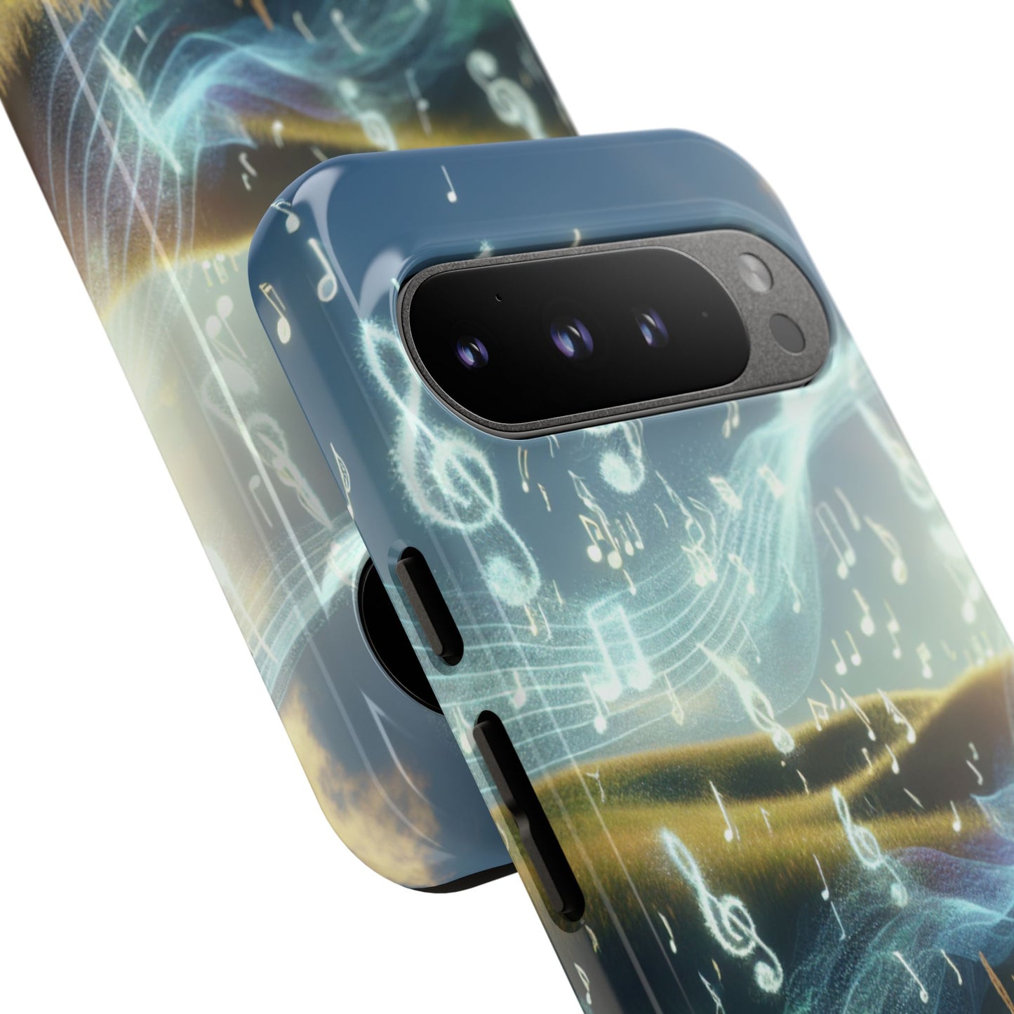 Musical Notes Phone Case - Nature-Inspired Tough Case for Music Lovers