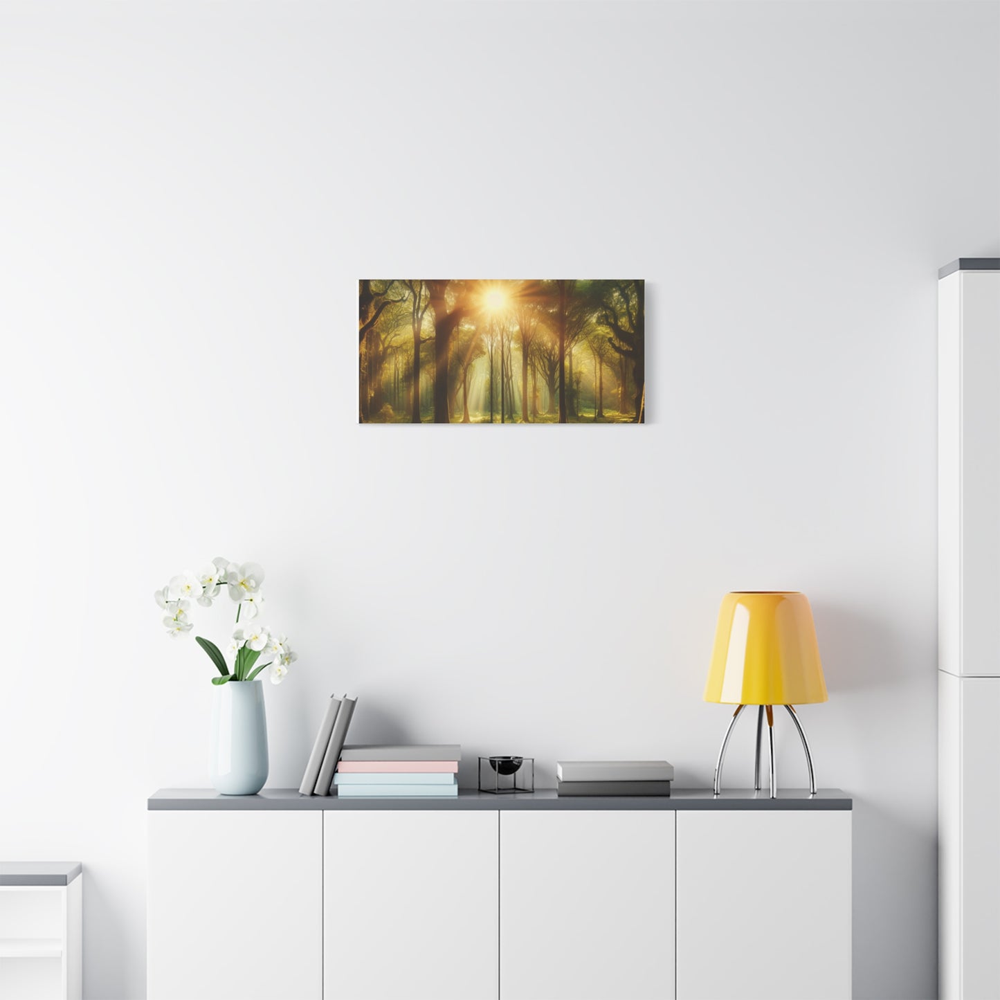 Serene Forest Matte Canvas Art - 1.25" Stretched Wall Decor