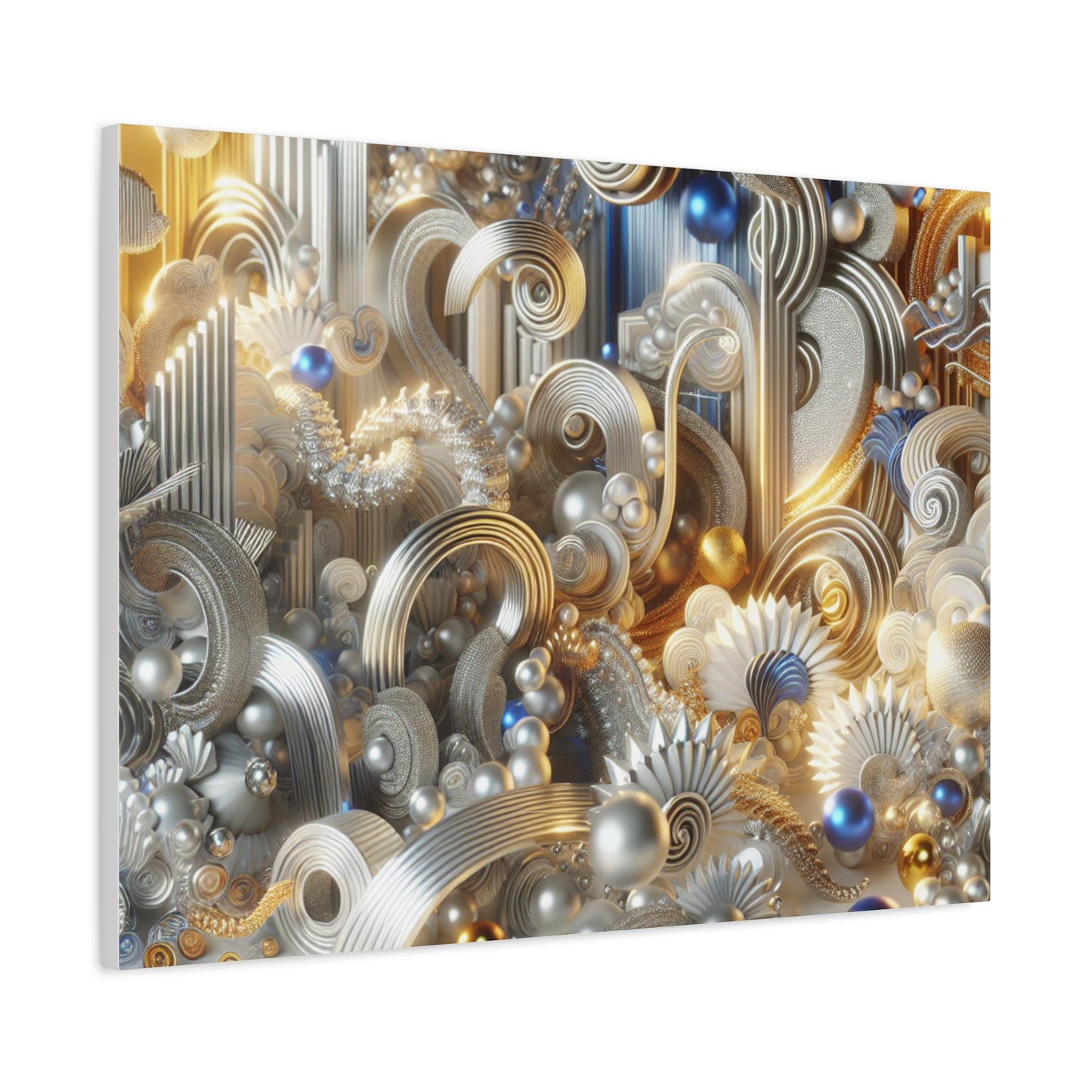 Gleaming Abstract Matte Canvas Art | Stretched Wall Decor