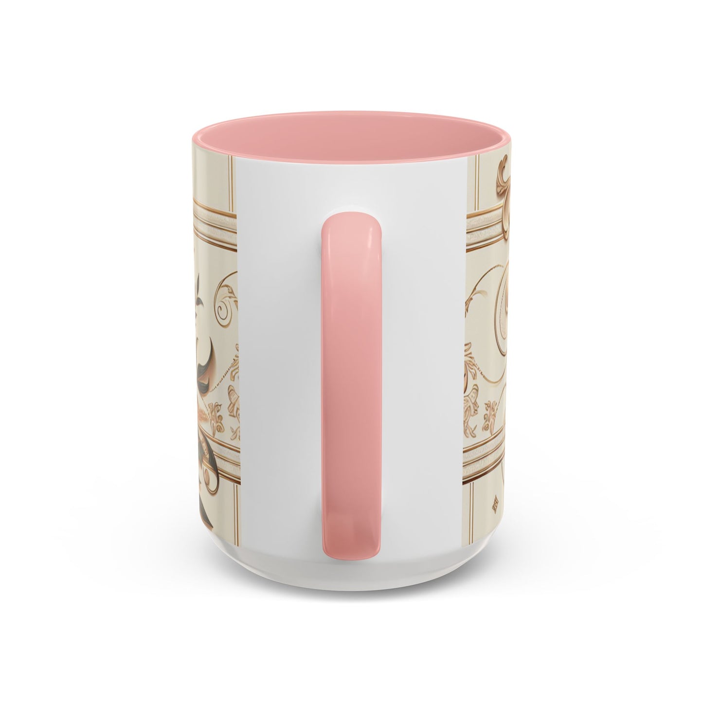 Elegant Floral Accent Coffee Mug - 11 & 15oz - Perfect for Home & Gifts