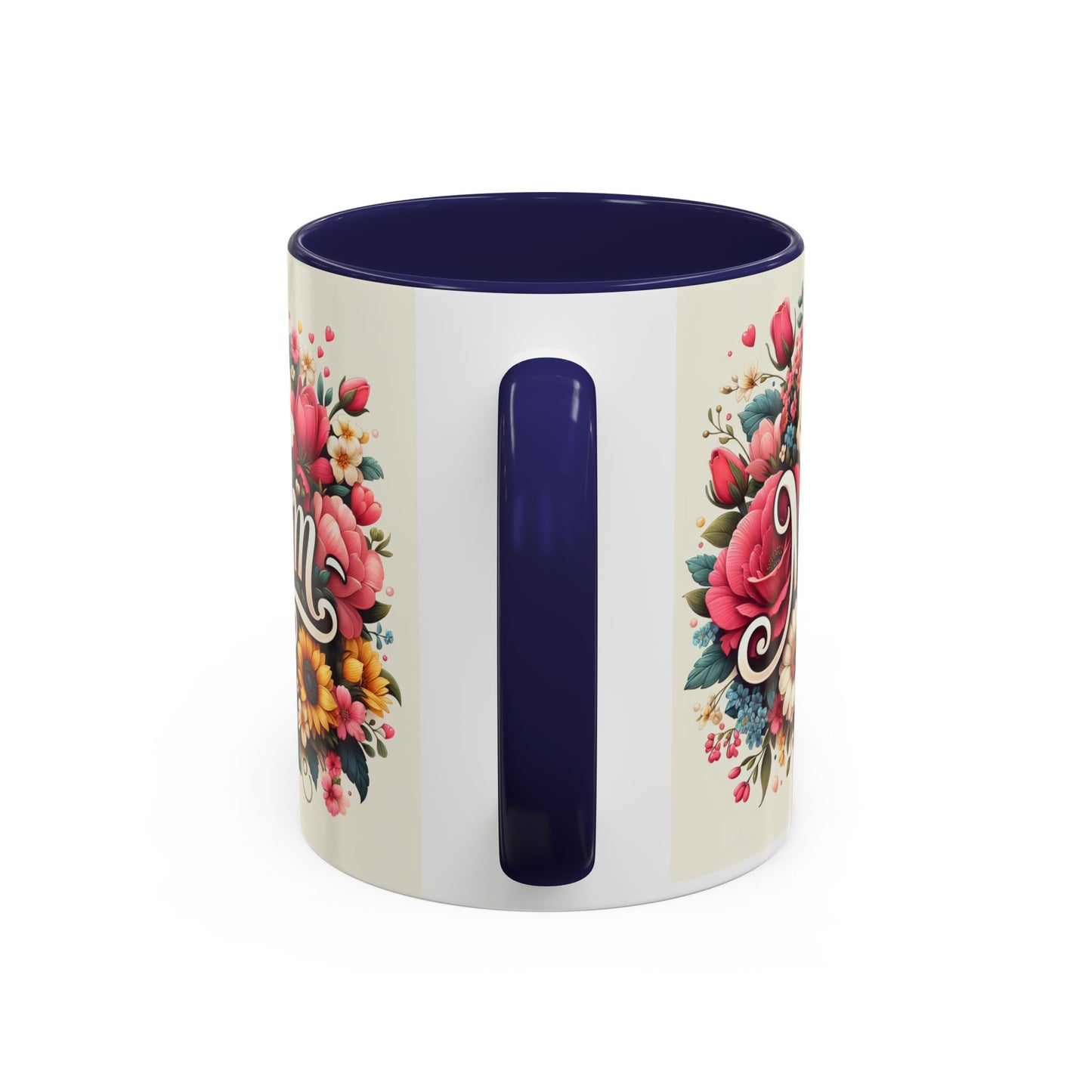 Floral Mom Coffee Mug - Colorful 11oz & 15oz Accent Mug for Mother's Day