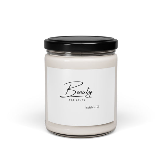 Inspirational Scented Soy Candle - Beauty for Ashes - 9oz