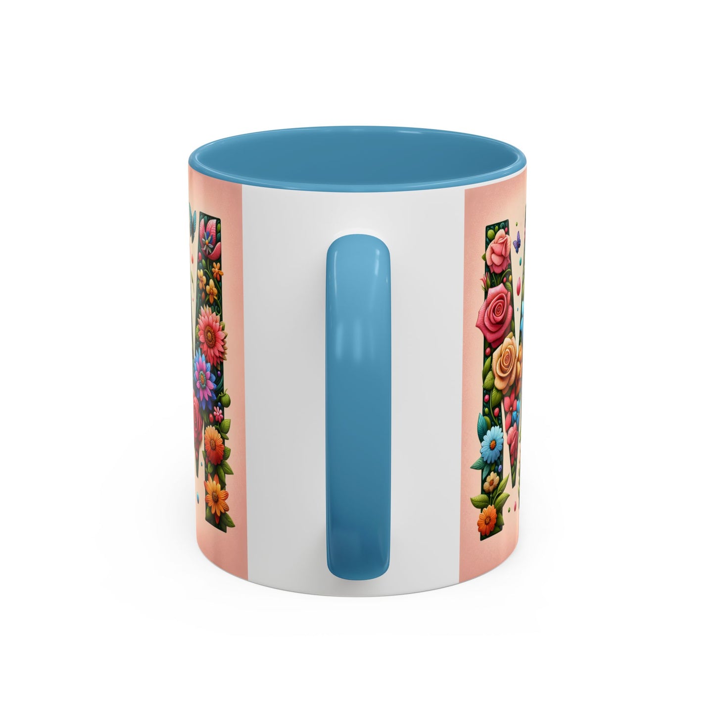 Floral Mom Coffee Mug - Vibrant Pink Accent Cup for Mother's Day & Everyday Use