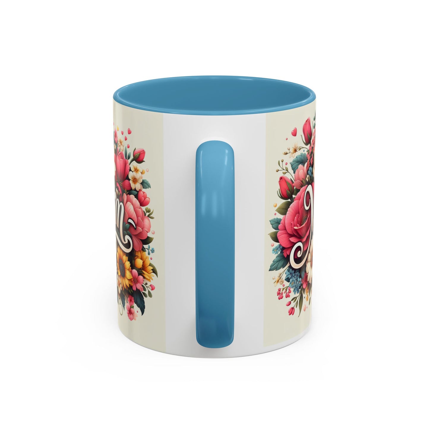 Floral Mom Coffee Mug - Colorful 11oz & 15oz Accent Mug for Mother's Day