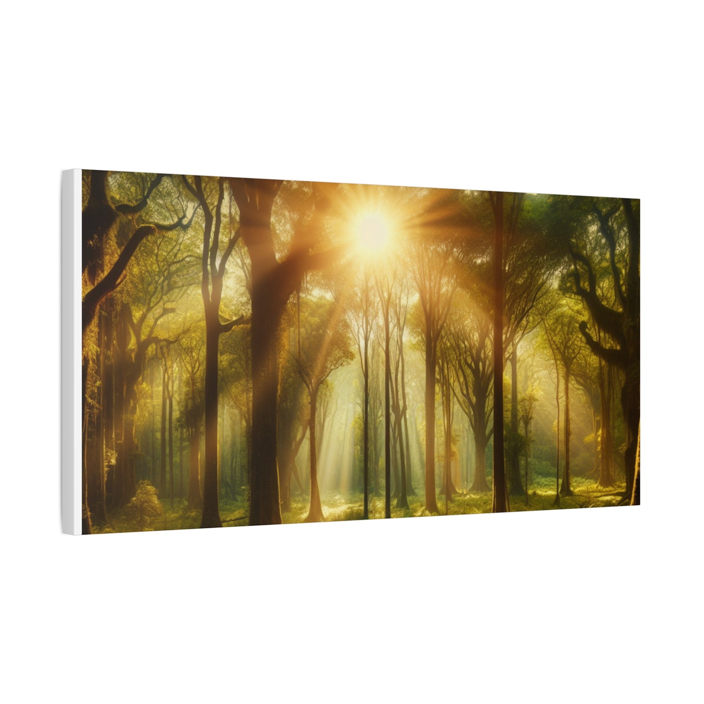 Serene Forest Matte Canvas Art - 1.25" Stretched Wall Decor
