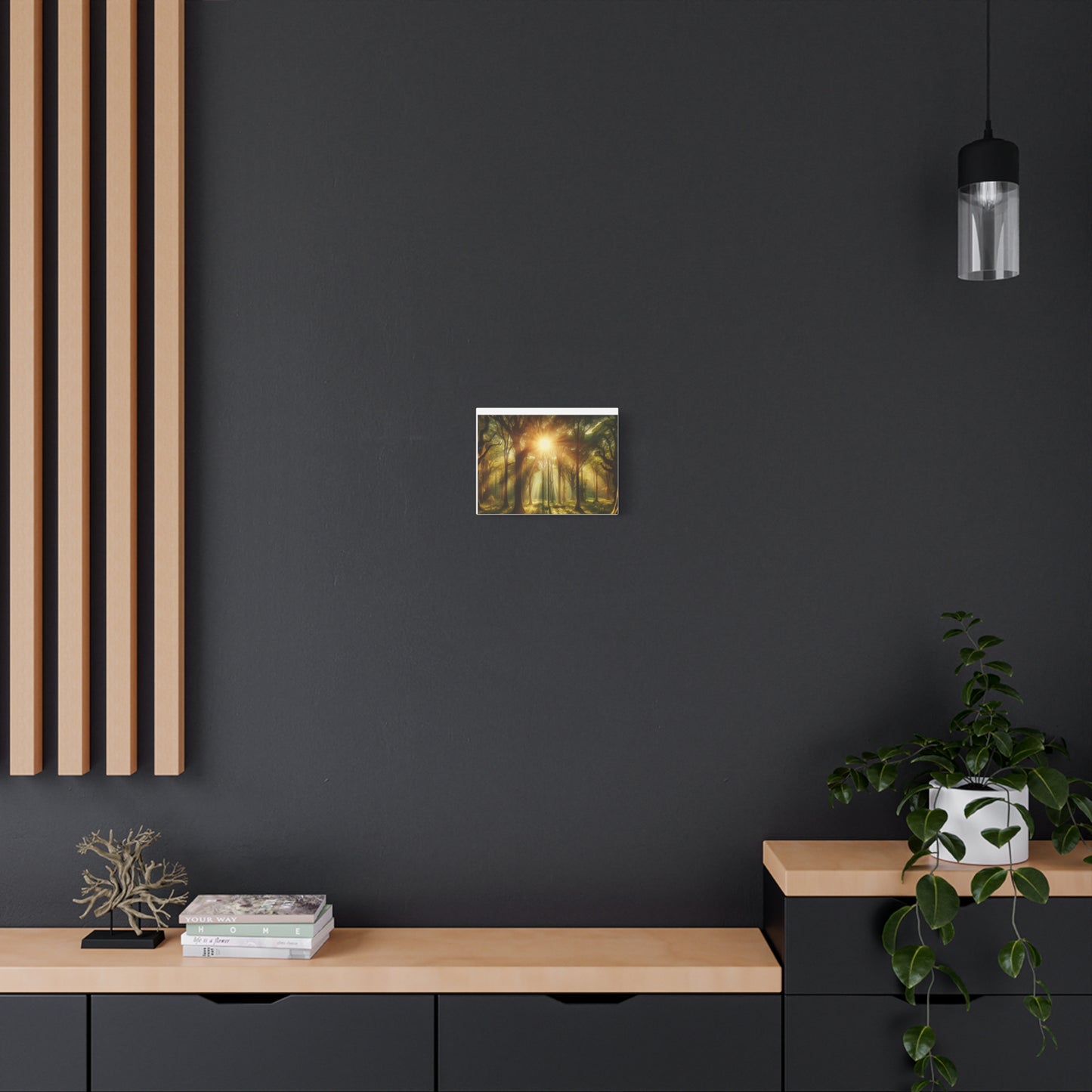 Serene Forest Matte Canvas Art - 1.25" Stretched Wall Decor