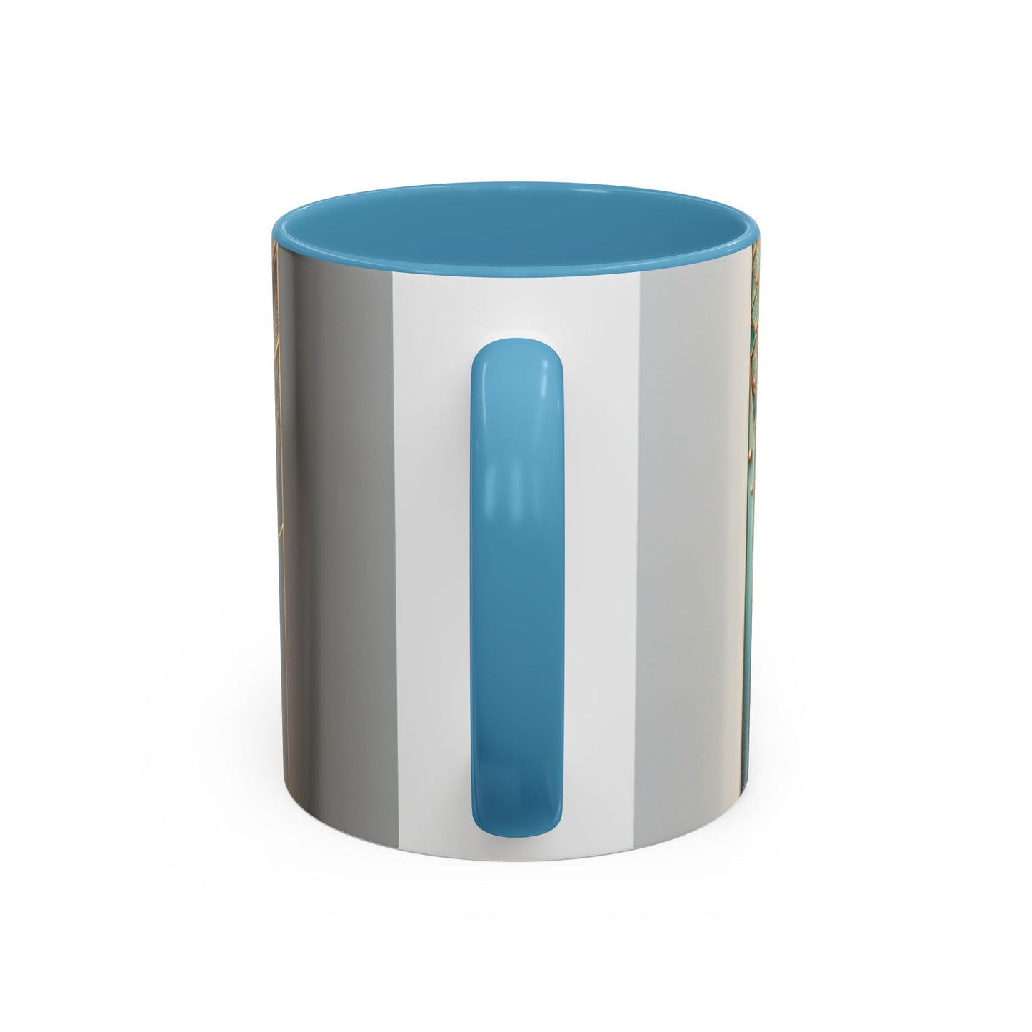 Elegant Swirl Accent Coffee Mug - Artistic Design for Coffee Lovers