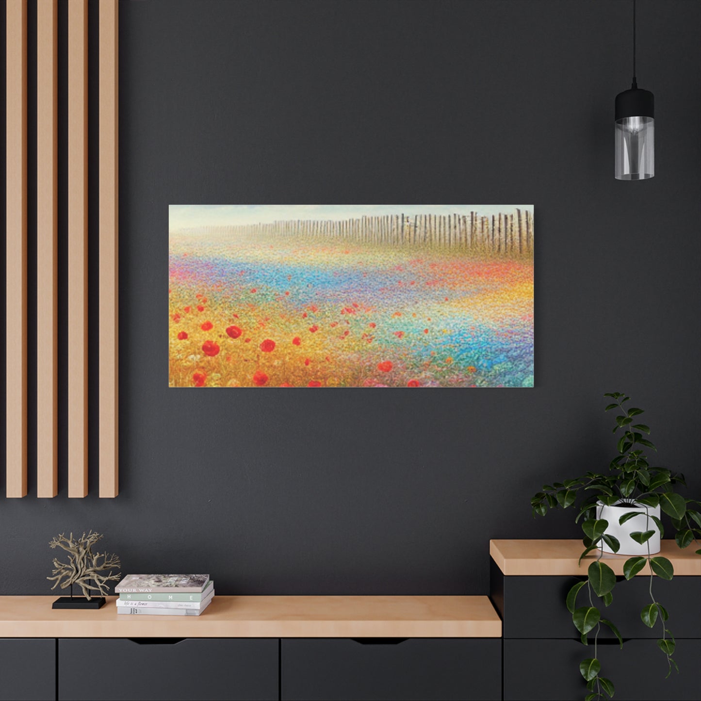 Vibrant Flower Field Canvas Wall Art
