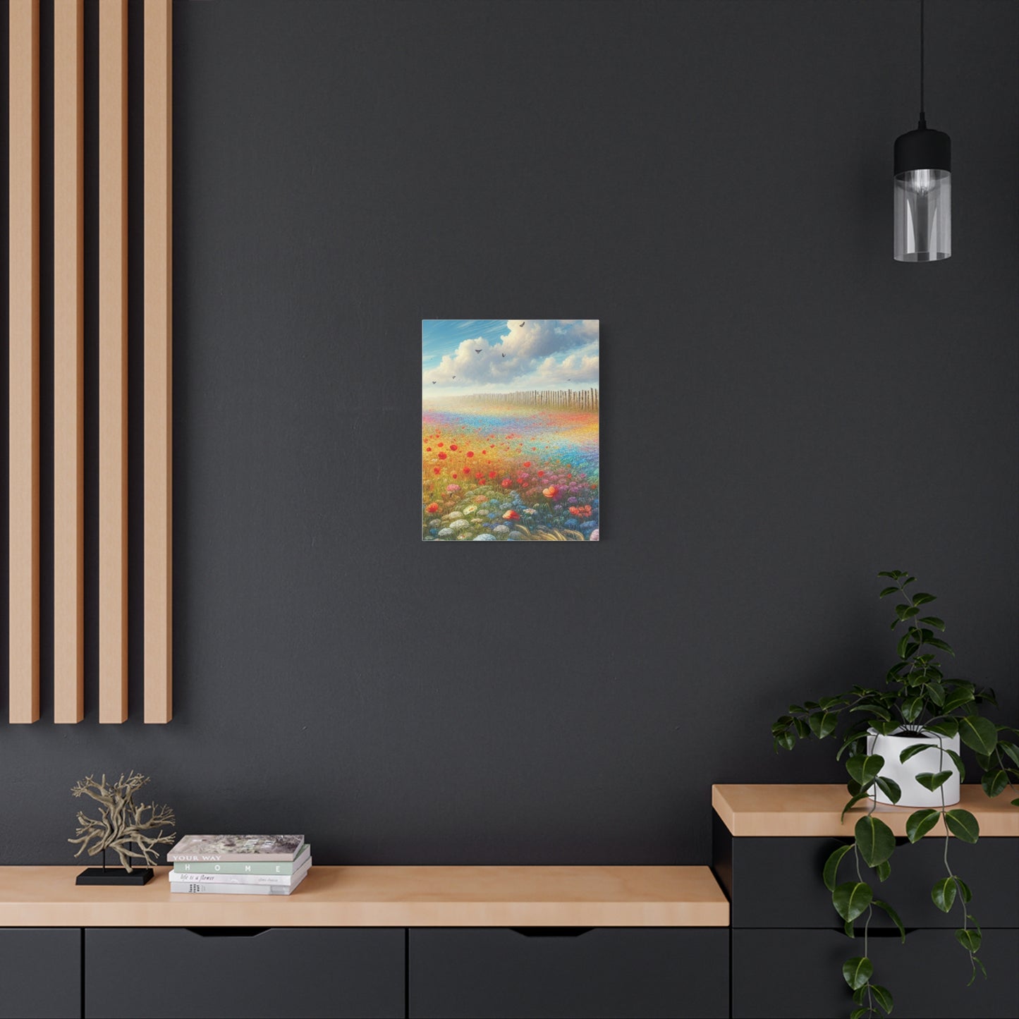 Vibrant Flower Field Canvas Wall Art