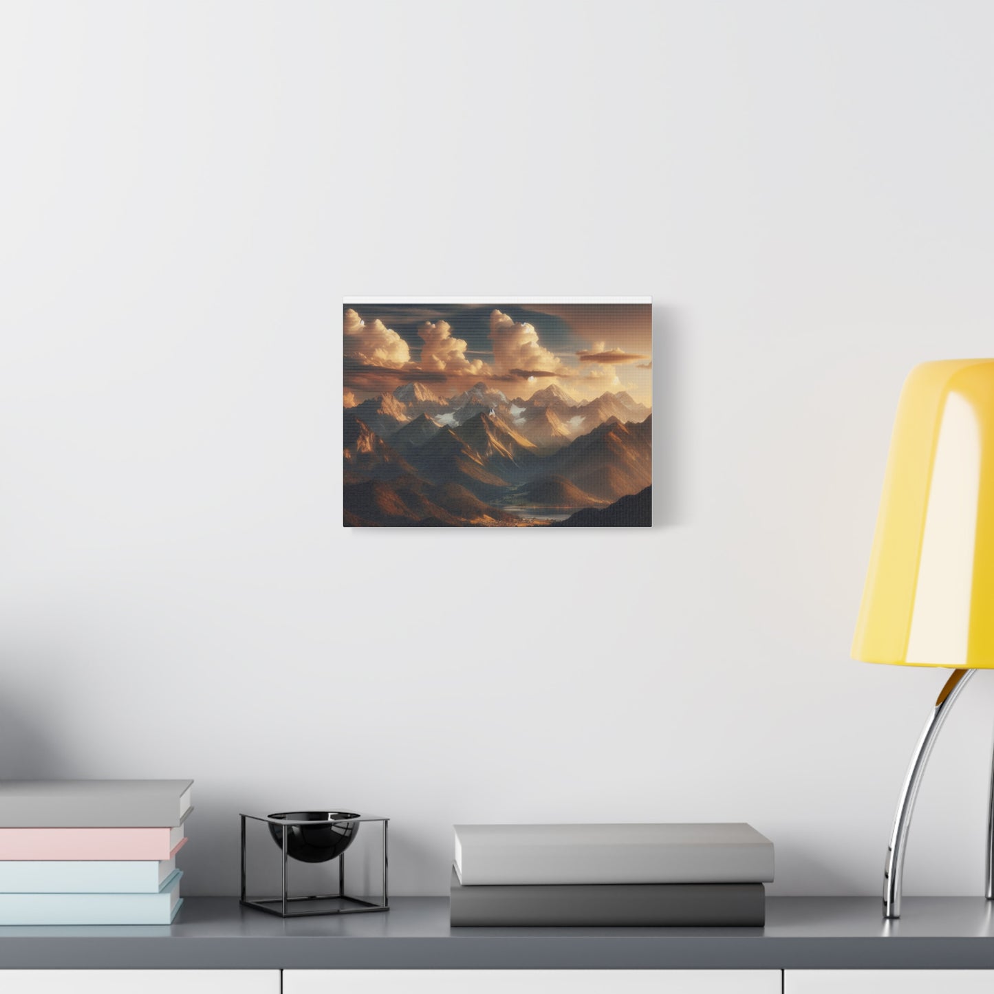 Mountain Landscape Stretched Canvas Print - Nature Wall Art Decor