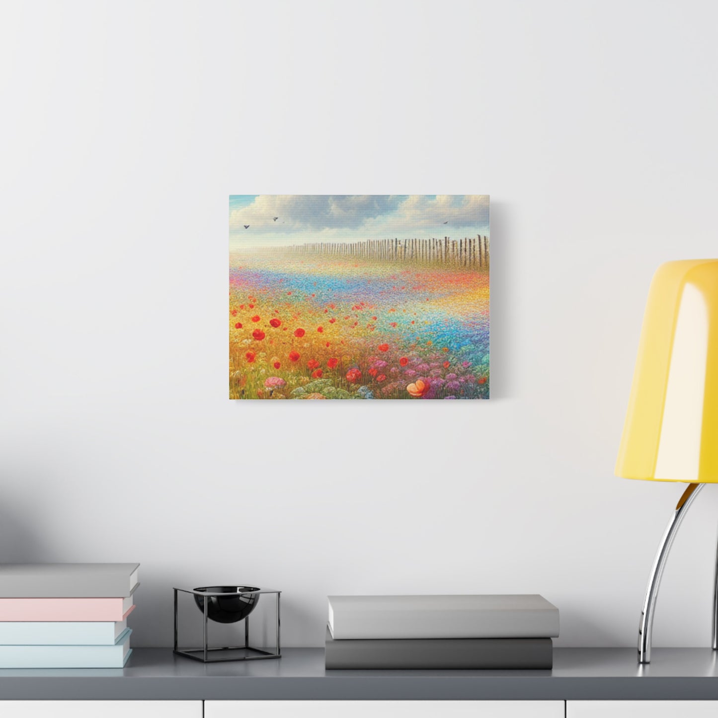 Vibrant Flower Field Canvas Wall Art