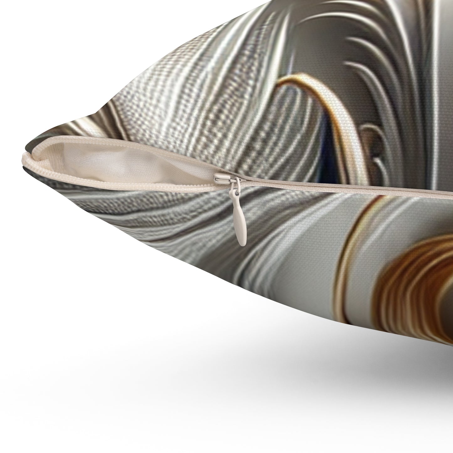 Elegant Metallic Design Square Pillow for Home Décor