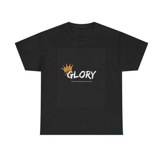 Unisex Heavy Cotton Tee - 'GLORY' Graphic T-Shirt for Casual Style