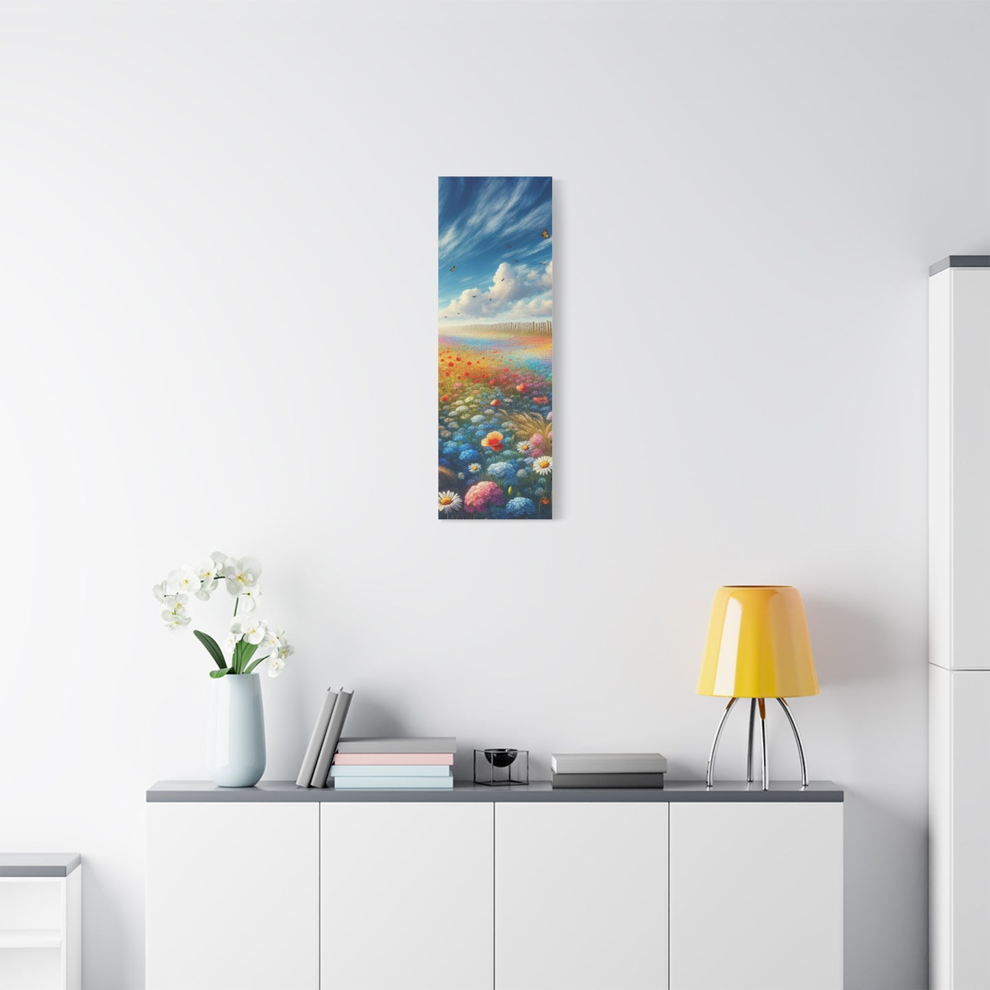 Vibrant Flower Field Canvas Wall Art