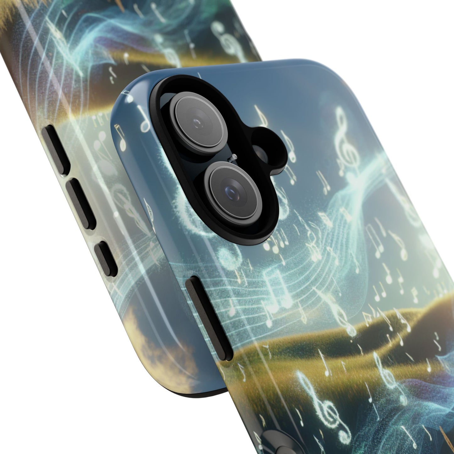 Musical Notes Phone Case - Nature-Inspired Tough Case for Music Lovers