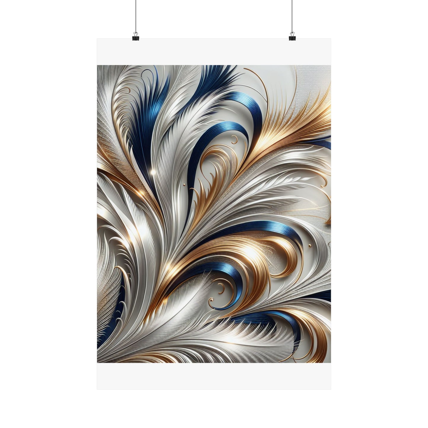 Elegant Abstract Matte Vertical Poster – Decorative Wall Art for Home & Office
