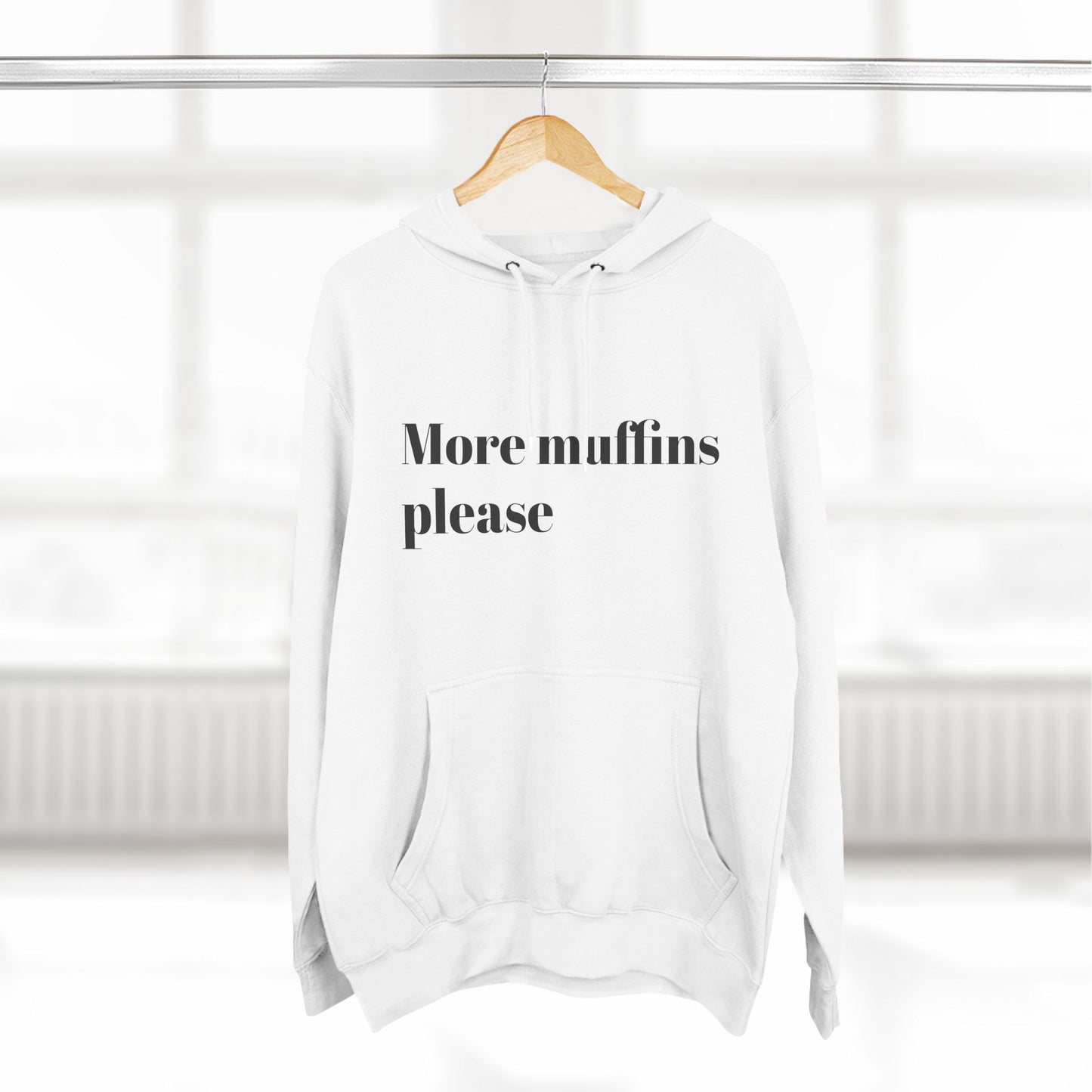 Three-Panel Fleece Hoodie