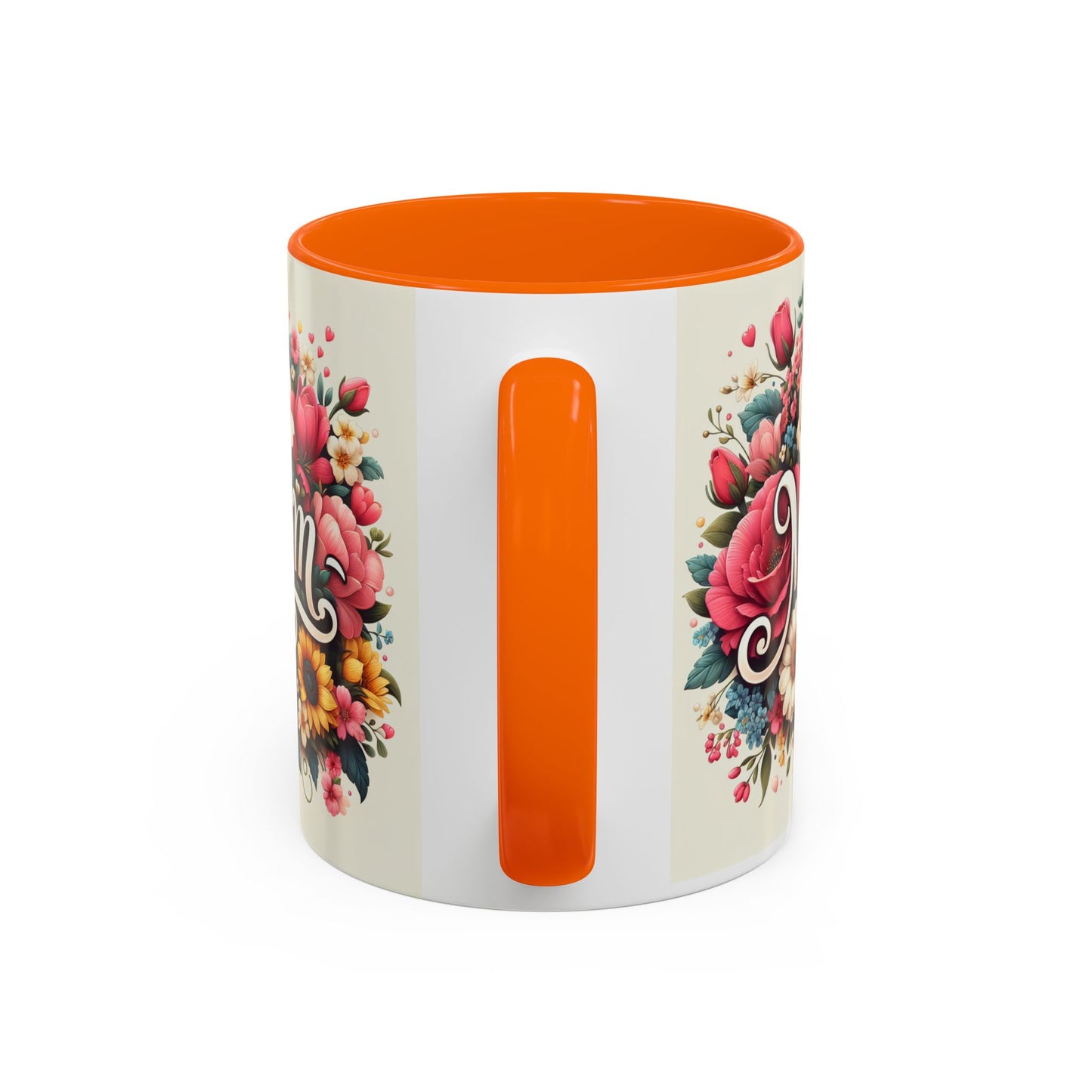 Floral Mom Coffee Mug - Colorful 11oz & 15oz Accent Mug for Mother's Day