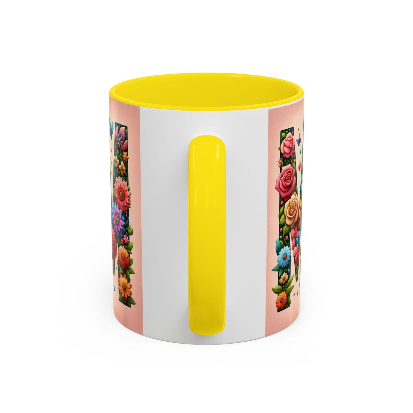 Floral Mom Coffee Mug - Vibrant Pink Accent Cup for Mother's Day & Everyday Use