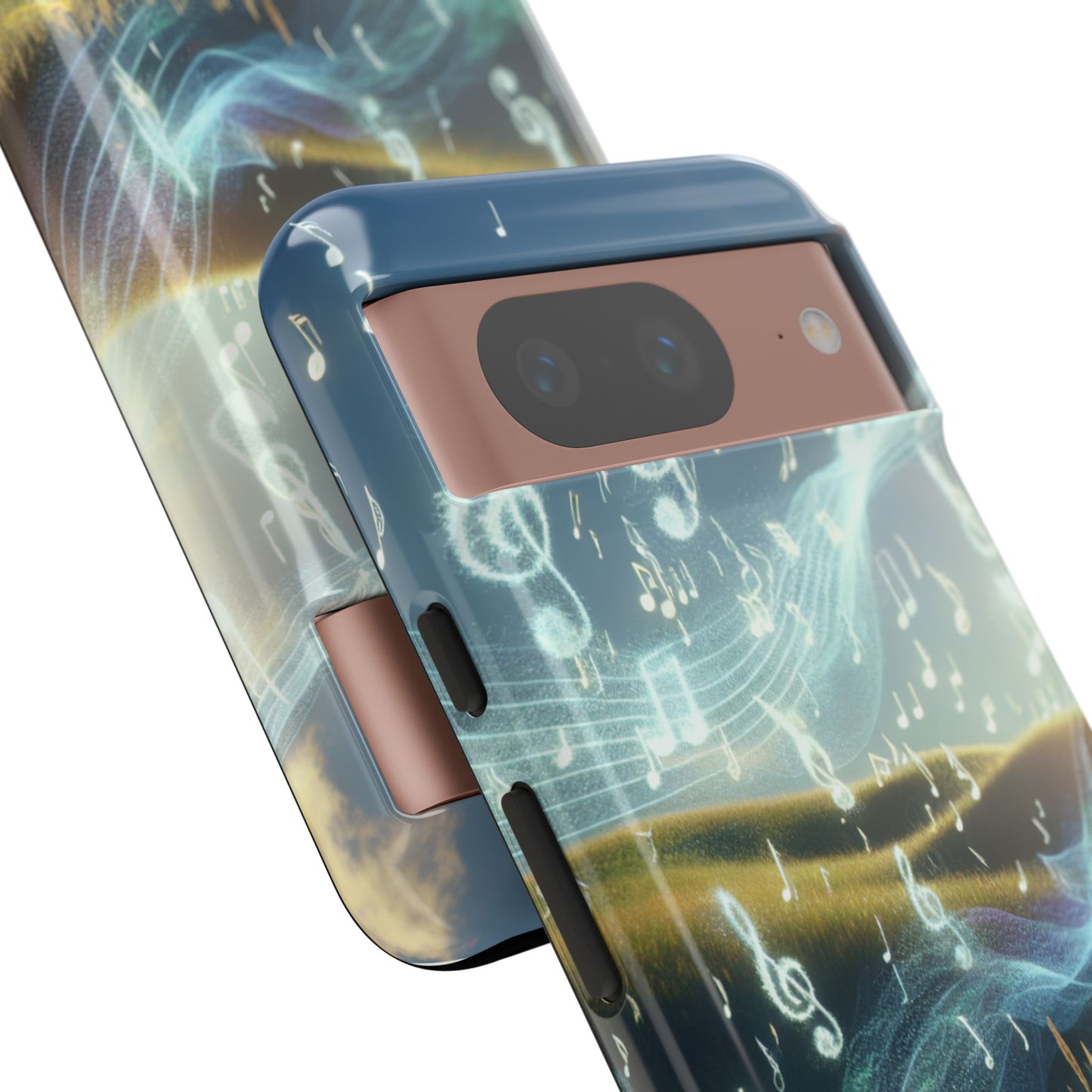 Musical Notes Phone Case - Nature-Inspired Tough Case for Music Lovers