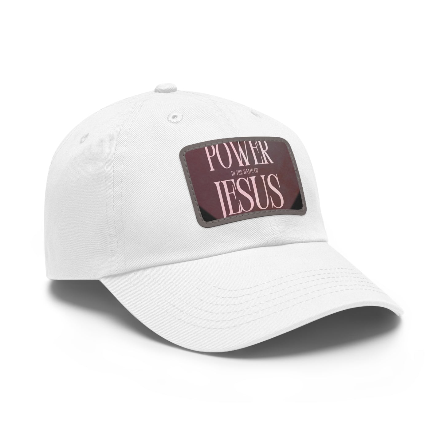 Copy of Faith-Inspired Dad Hat with Leather Patch | Stylish Black Cap for Everyday Wear