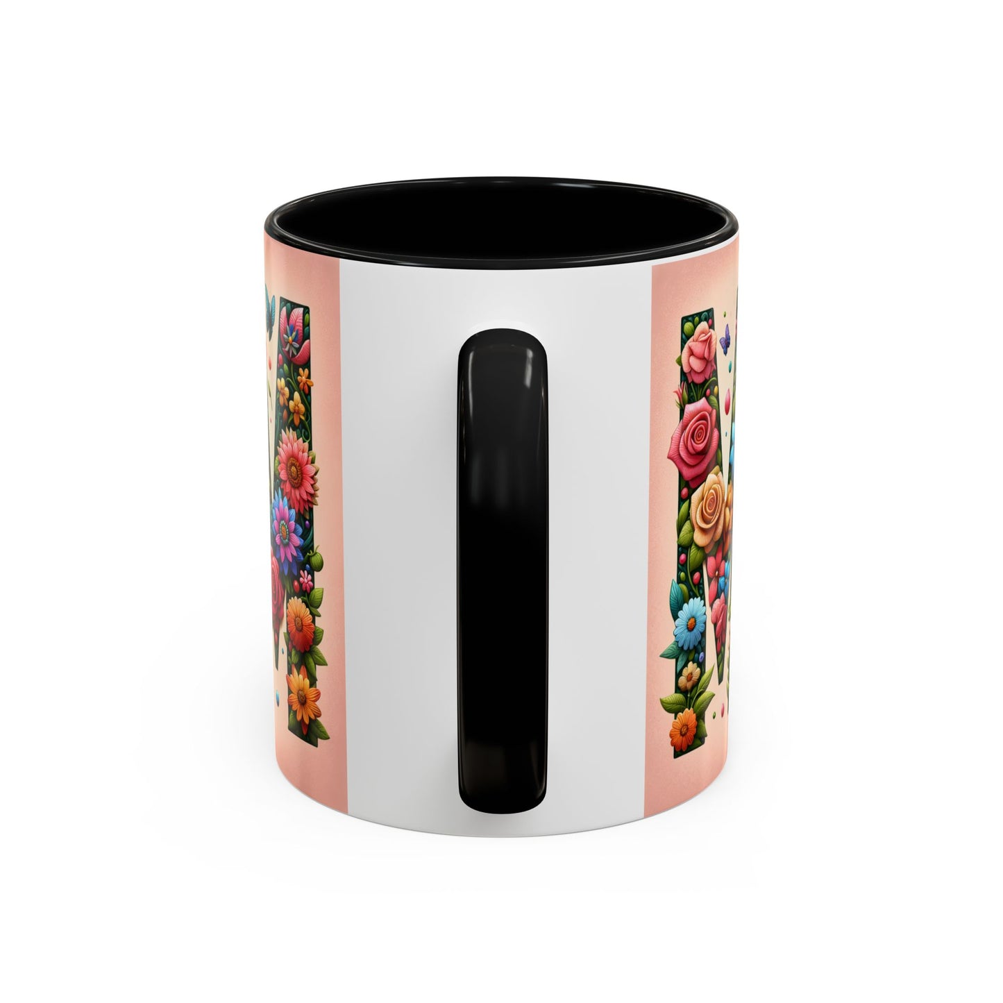 Floral Mom Coffee Mug - Vibrant Pink Accent Cup for Mother's Day & Everyday Use