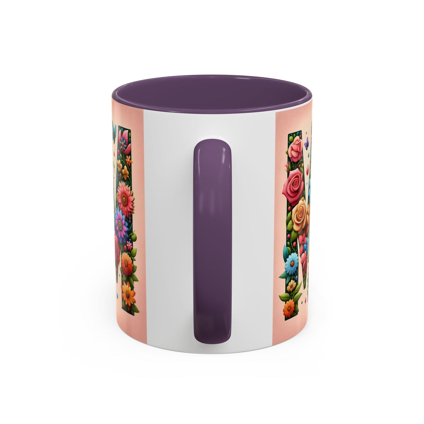 Floral Mom Coffee Mug - Vibrant Pink Accent Cup for Mother's Day & Everyday Use