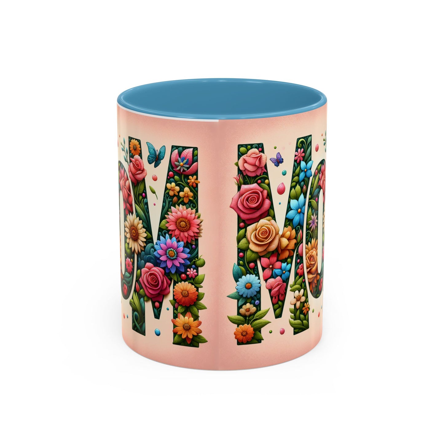 Floral Mom Coffee Mug - Vibrant Pink Accent Cup for Mother's Day & Everyday Use