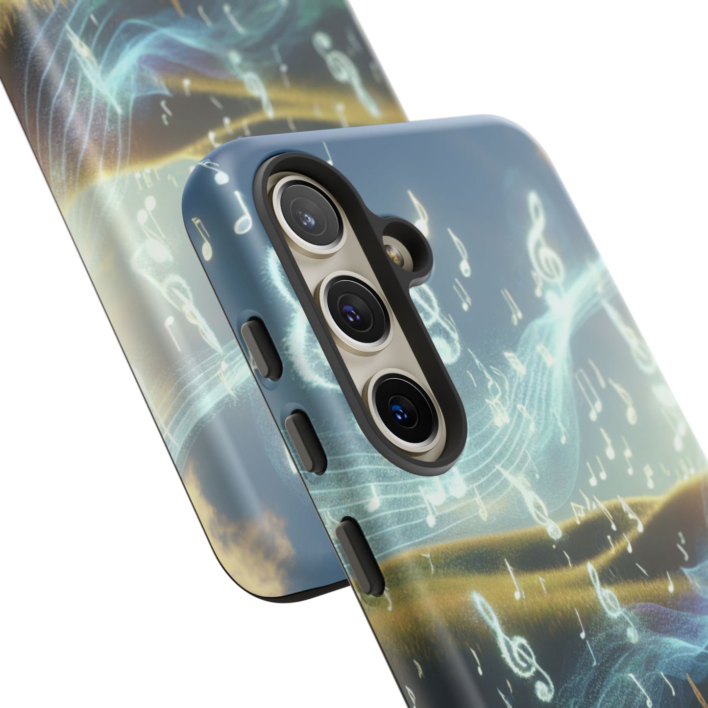 Musical Notes Phone Case - Nature-Inspired Tough Case for Music Lovers