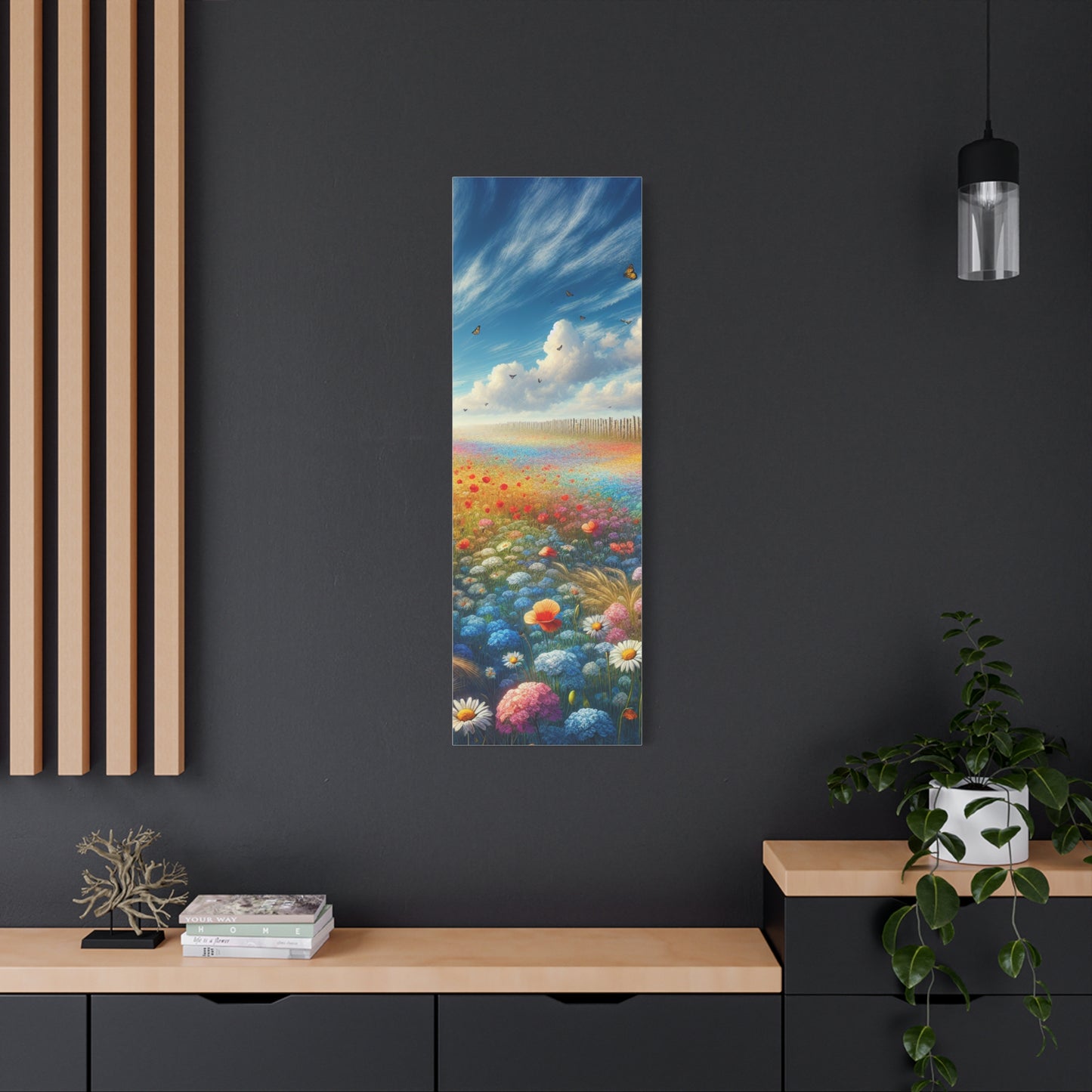 Vibrant Flower Field Canvas Wall Art
