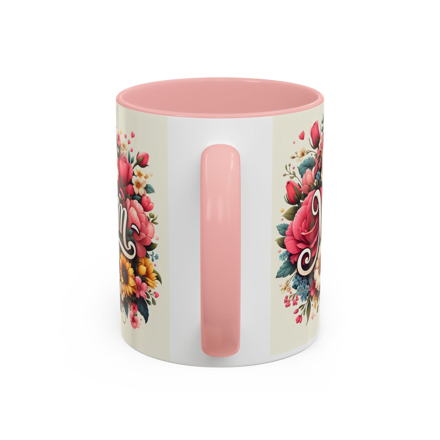 Floral Mom Coffee Mug - Colorful 11oz & 15oz Accent Mug for Mother's Day